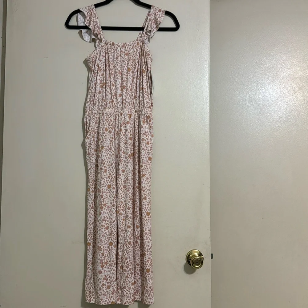 Nordstrom girls floral jumpsuit